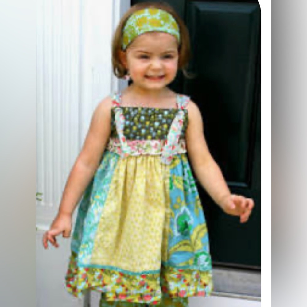 Matilda Jane Girl’svSerendipity Swiss Miss Patchwork Knot Floral Dress 18 M